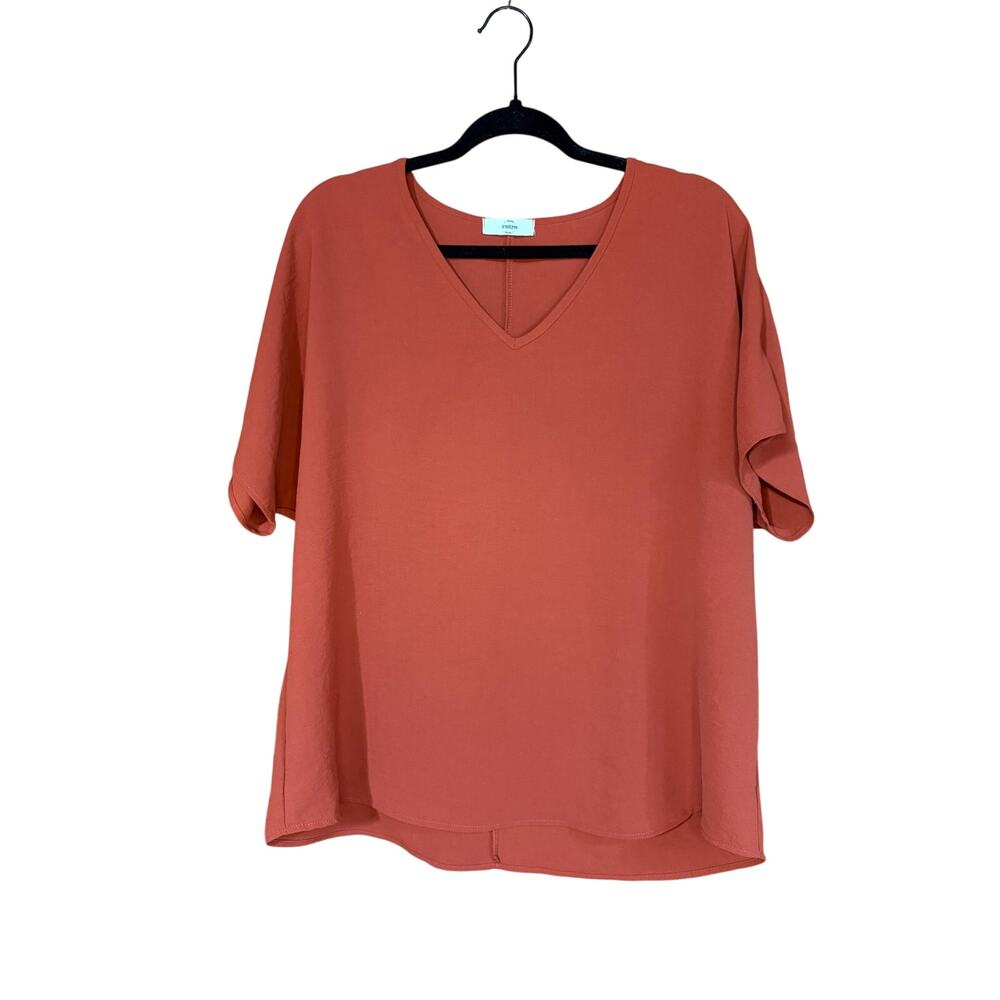 Entro Orange Loose-Fit Blouse – Size Medium